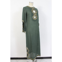 Antik Batik Robe en Laine en Vert