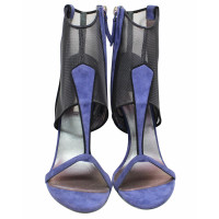 Giorgio Armani Sandalen aus Wildleder in Blau