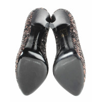 Dolce & Gabbana Sandalen aus Seide in Schwarz