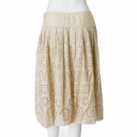 Dkny Skirt Cotton in Nude