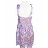 For Love & Lemons Kleid aus Baumwolle in Violett