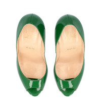 Christian Louboutin Pumps/Peeptoes en Cuir en Vert