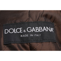 Dolce & Gabbana Jas/Mantel Leer in Bruin