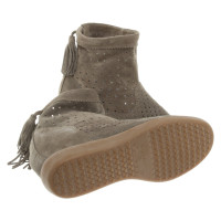 Isabel Marant Wedges aus Wildleder in Oliv