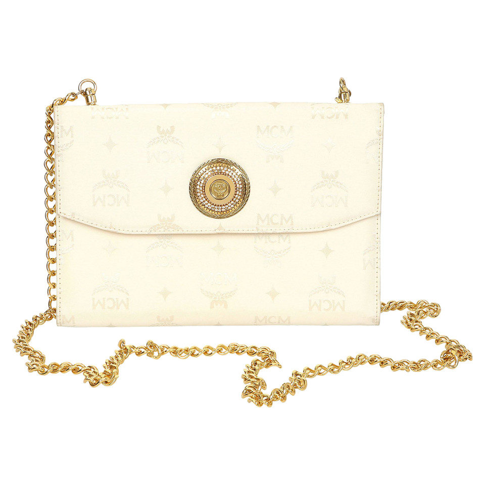 Mcm Shoulder bag Silk in White