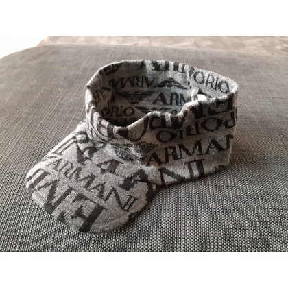 Emporio Armani Hut/Mütze aus Wolle in Grau