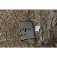 Giorgio Brato Jacke/Mantel aus Pelz in Grau