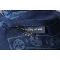 Alexander McQueen Schal/Tuch aus Seide in Blau