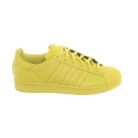 Adidas Sneakers aus Leder in Gelb