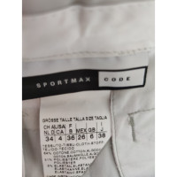 Sportmax Paio di Pantaloni in Cotone in Bianco