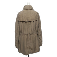 Burberry Jacket/Coat Silk in Khaki