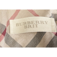 Burberry Jacke/Mantel aus Seide in Khaki