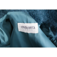 Cinzia Rocca Jas/Mantel Wol in Blauw