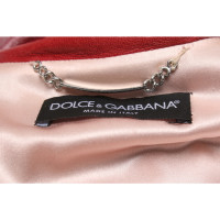 Dolce & Gabbana Jacket/Coat Leather in Red