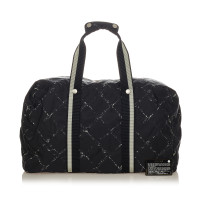 Chanel Sac de voyage en Coton en Noir