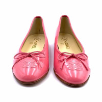 Chanel Slipper/Ballerinas aus Leder in Rosa / Pink