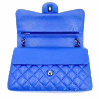 Chanel Classic Flap Bag Jumbo in Pelle in Blu