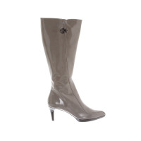 Bally Boots Patent leather in Grey