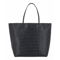 Alexander McQueen Tote bag Leer in Blauw