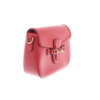 Gucci 1955 Horsebit Shopping Bag aus Leder in Rot