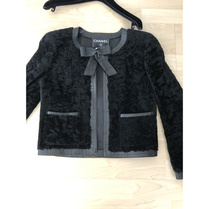 Chanel Jacket/Coat Fur in Black