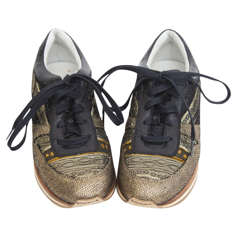 Lanvin Trainers in Gold - Second Hand 