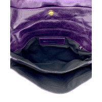 Balenciaga Clutch Bag Leather in Violet