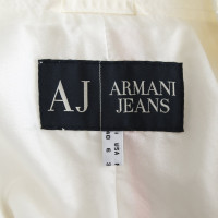 Armani Jeans Trenchcoat in Weiß