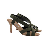 Christian Louboutin Sandals Canvas in Green