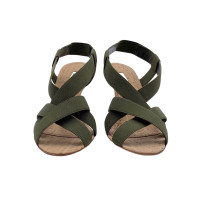 Christian Louboutin Sandals Canvas in Green