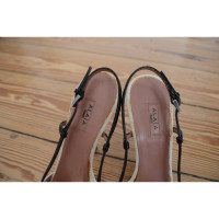 Alaïa Sandals Leather in Cream