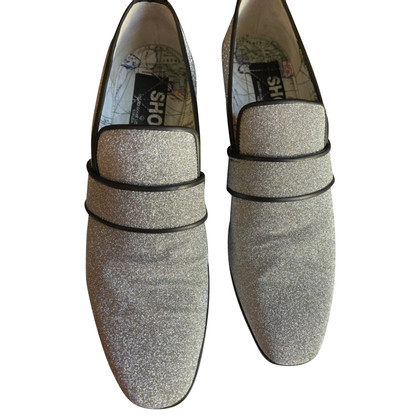 Golden Goose Slippers/Ballerinas Leather in Silvery