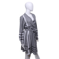 Other Designer Cecilie Copenhagen - wrap dress in black / white