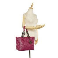 Christian Dior Umhängetasche aus Baumwolle in Rosa / Pink