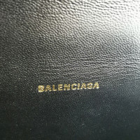 Balenciaga Hourglass aus Leder in Schwarz