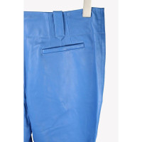 Alberta Ferretti Hose aus Leder in Blau