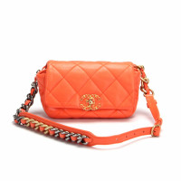 Chanel 19 Bag Leer in Oranje