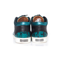 Jimmy Choo Sneakers aus Leder in Türkis