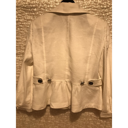 Emporio Armani Veste/Manteau en Lin en Crème