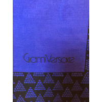 Gianni Versace Schal/Tuch aus Wolle in Blau