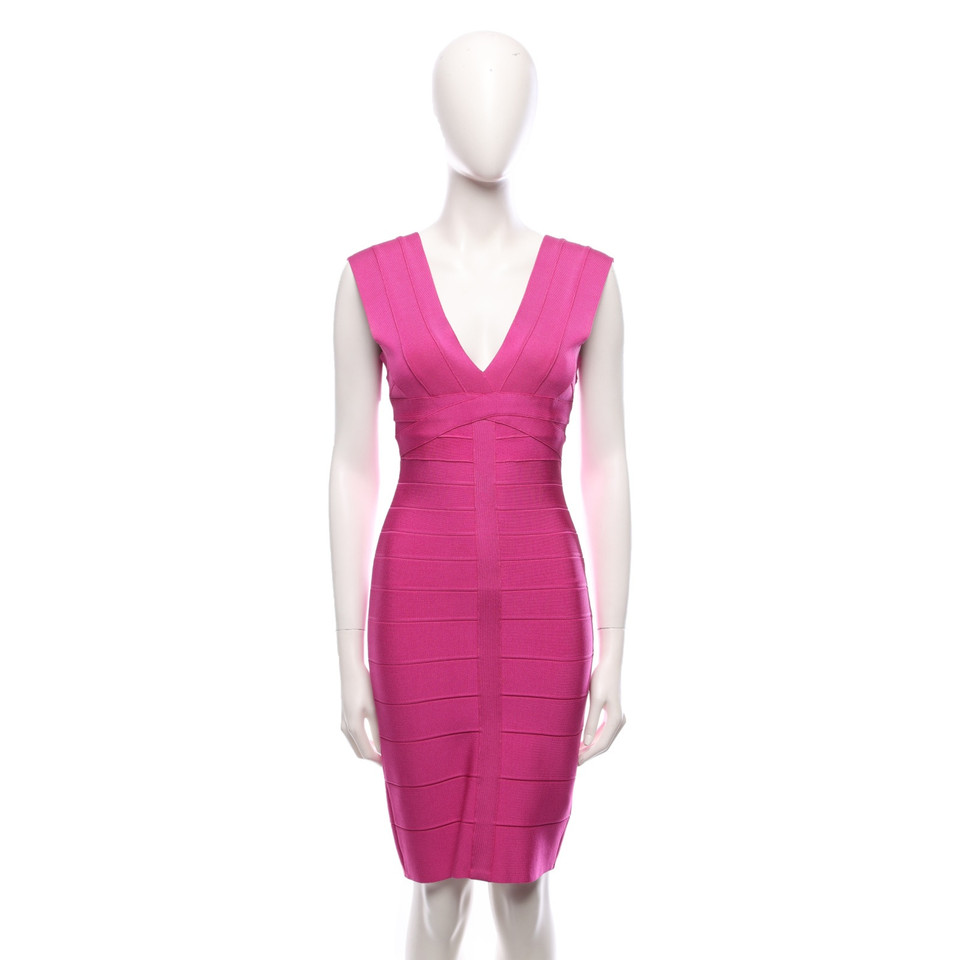 Hervé Léger Robe en Rose/pink