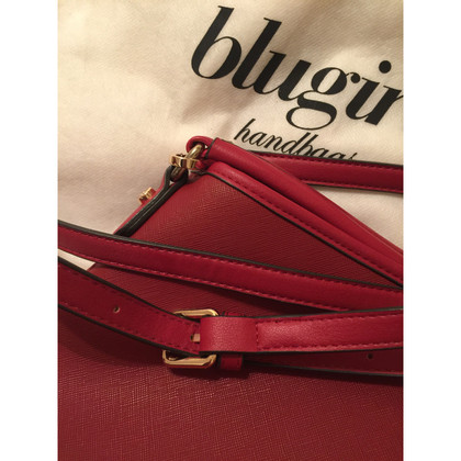 Blumarine Shopper Leather in Red