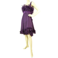 Elie Saab Kleid aus Seide in Violett