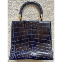 Ferre Handbag Patent leather in Blue