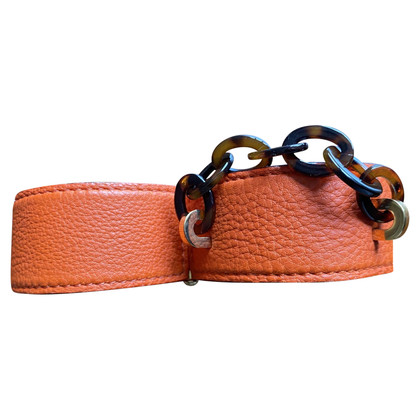 Louis Vuitton Armreif/Armband aus Leder in Orange