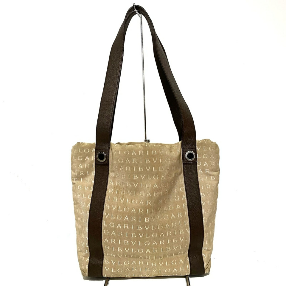 Bulgari Tote bag Canvas in Brown