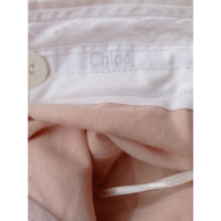 Chloé Paire de Pantalon en Coton en Crème