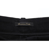 Massimo Dutti Paire de Pantalon en Coton en Noir