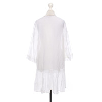 Burberry Kleid aus Baumwolle in Weiß