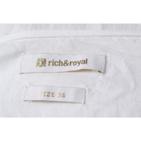 Rich & Royal Robe en Viscose en Blanc